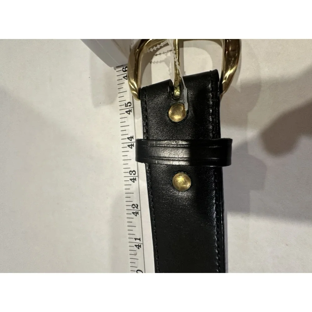 Galco Leather Belt SN5 B40 Solid Brass Buckle Hand Made Mens Black Adjustable